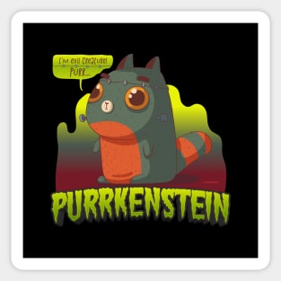 Purrkenstein | Funny Frankenstein Cat Sticker